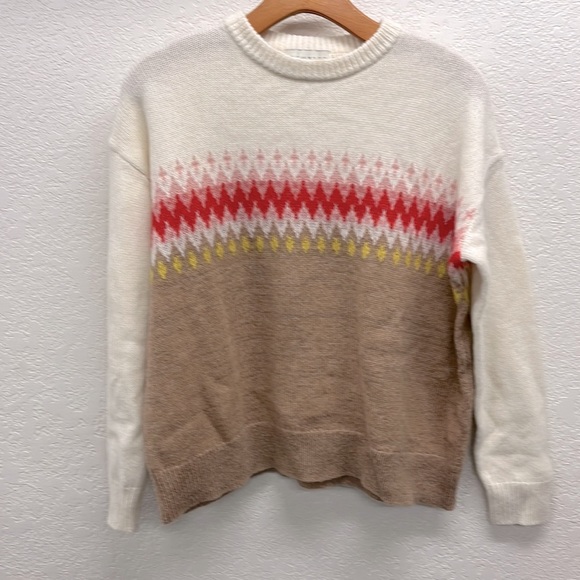 Demylee X J. Crew Fair aisle Wool Blend Sweater XS - Picture 1 of 5